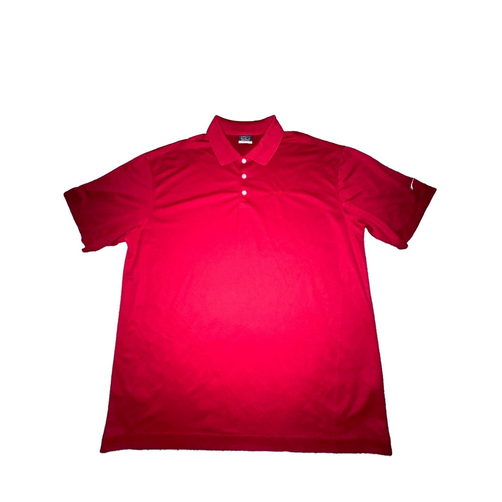 Nike Golf Tour Performance Dri-FIT Polo Shirt Men's XL Red Short Sleeve Stryker